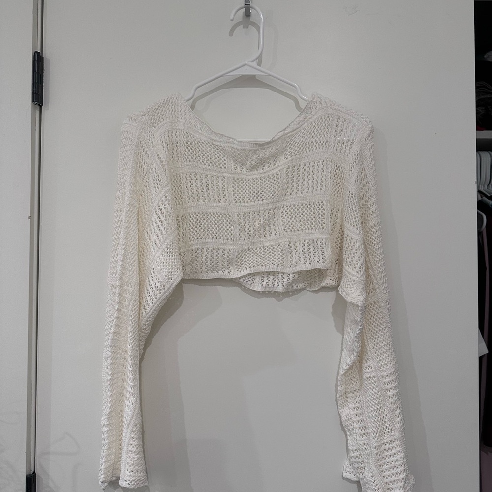 White Crochet Bathing Suit Cover